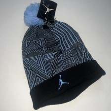 JORDAN Knit Pom Beanie Adult Unisex Hat Retro 11 612294-016 Black Uni Blue 2014
