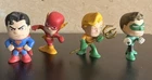 Justice League - Mini Funko Lot  4 Figures Superman Green Lantern Flash Aquaman