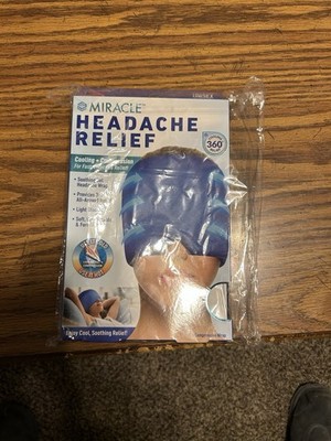 NEW! Miracle HEADACHE (Cooling 360°) RELIEF. Cooling + Compression, Cold or Hot