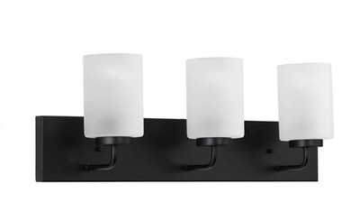 Progress Lighting Merry 3 Light 24'' Wide Vanity Light Matte Black Alternate Vie