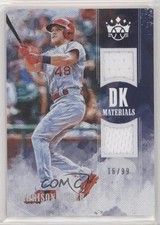 2018 Panini Diamond Kings DK Materials Holo Silver 16/99 Harrison Bader 0t2