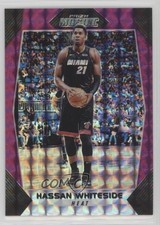2017-18 Panini Prizm Mosaic Purple 75/99 Hassan Whiteside #26 gn1