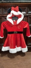 Toddler Santa Holiday Dress Red Velvet