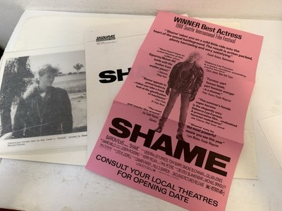 Shame Movie Press Kit And 4 Photos Skouras 1988 Deborra-Lee Furness r