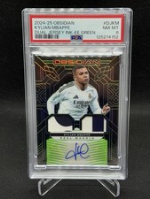 2024 Obsidian Kylian Mbappe /2 Dual Jersey Auto PSA 8 Pop 1 None Higher 🔥