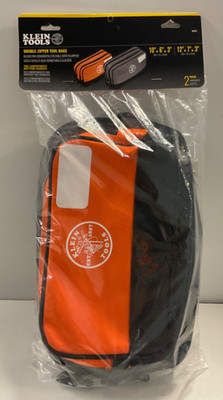 Klein Tools 55579 Double Zipper Tool Bag, 2-Pack NIB
