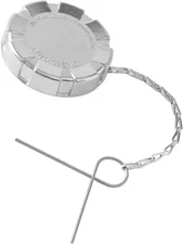 Fuel Tank cap Gas Cap - Non-Locking, Solid, 3 In 1/2 in for Kenworth Silver 