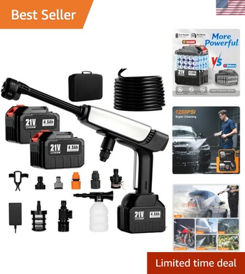 #ad #ad Portable Handheld Pressure Washer 1250 PSI Dual Batteries amp; Charger Included $151.99