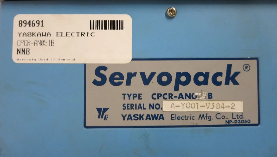 ServoPack Yaskawa CPCR-ANO51B Servo Drive CPCR-AN-51B CPCRAN51B 200/220V BN051A Foto 4 de 4