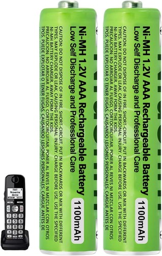High Capacity NI-MH 1.2V 1100mah AAA Rechargeable Batteries for Panasonic Phones - Picture 11 of 14