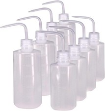 250ml 500ml Plastic Safety Wash Bottle, Plastic Squeeze Bottle Narrow Mouth, ...