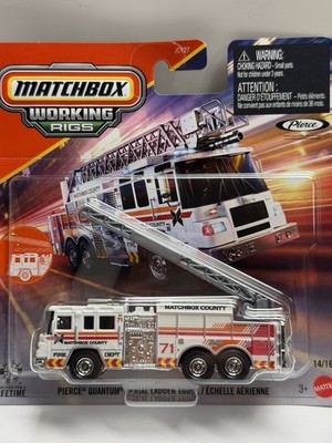 2026 Matchbox Working Rigs PIERCE QUANTUM AERIAL LADDER TRUCK 14