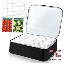 Seed Storage Organizer Box, Reusable Oxford Cloth Seeds Storage 26 Slots