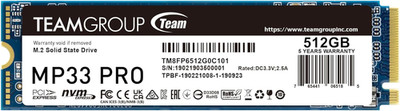 MP33 PRO 512GB SLC Cache 3D NAND TLC Nvme 1.3 Pcie Gen3X4 M.2 2280 Internal SSD 