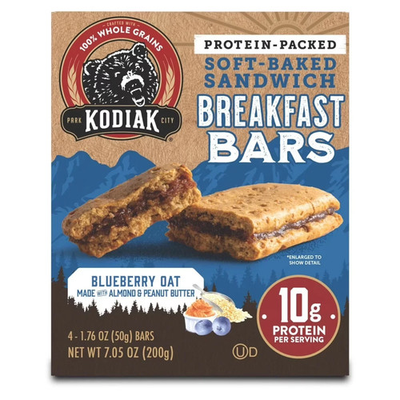 #ad Kodiak Soft Baked Sandwich Blueberry Oat Protein Breakfast Bars 1.76 oz4 Count $4.98