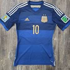 2014 Adidas Argentina Away Soccer Jersey Lionel Messi Men S World Cup Brazil