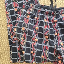 Dickies Cotton Chili Pepper Print Drawstring Elastic Waist Chef Pants