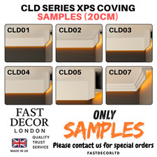 SAMPLE -20cm Cornice Coving Moulding Xps Lightweight DIY Easy Install-CLD SERIES