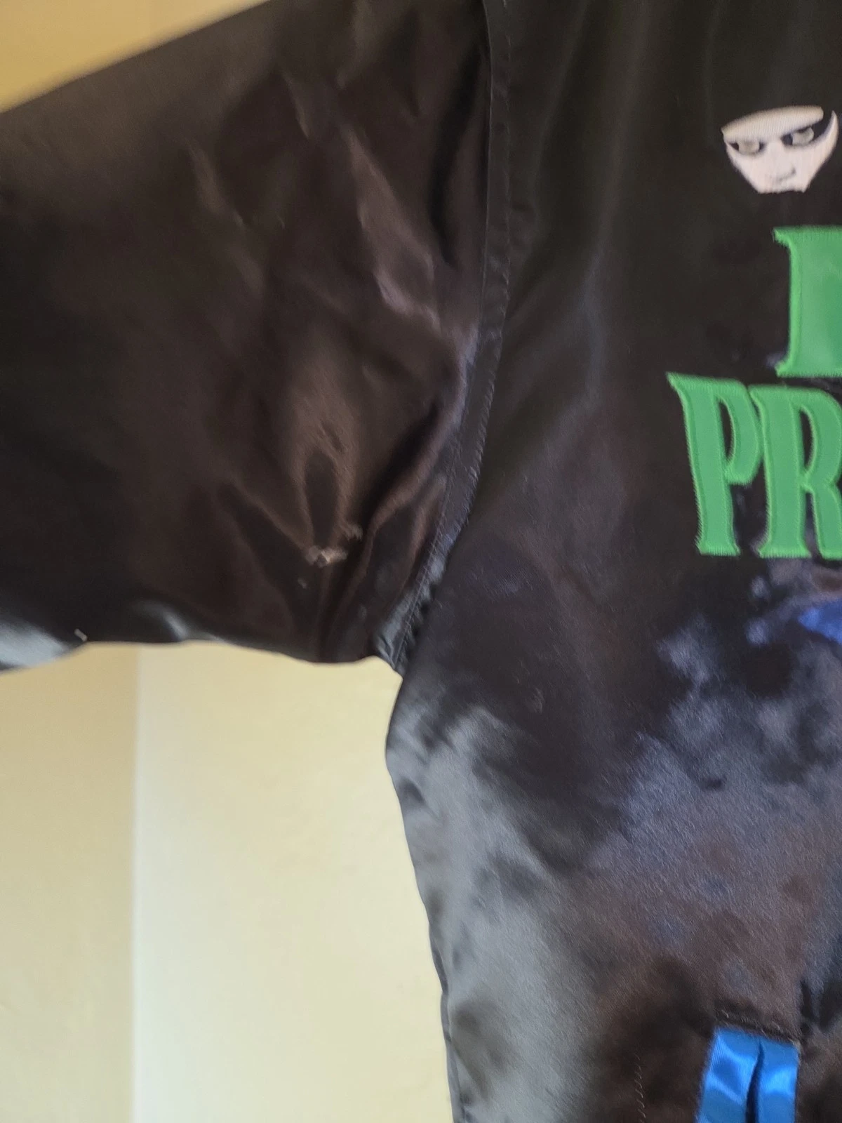 Mens Headgear Classics Dead Presidents 1995 Button Bomber Satin Jacket Size XL - product detail image 11