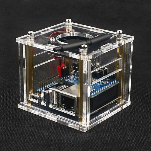 Acrylic Enclosure Clear Shell Case Kit W/ Cooling Fan For Orange Pi Zero 3 - Photo 8/13