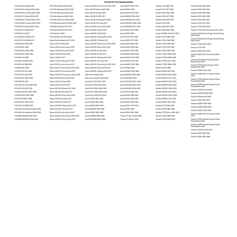 Tubo de motocicleta Tusk Heavy Duty 2 mm 80/100x21 para Suzuki RS175 1980-1982 Foto 4 de 4