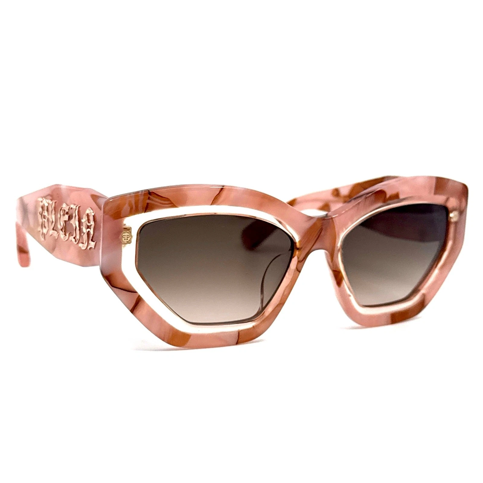 Lunettes de soleil neuves PHILIPP PLEIN Plein Supreme Star SPP099 Col.06Z8 authentiques