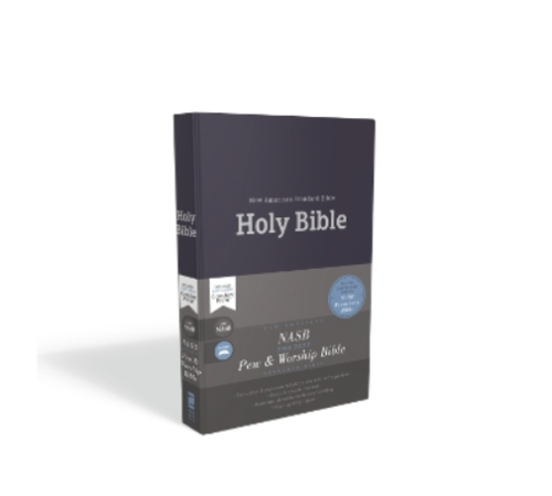 NASB, Pew and Worship Bible, couverture rigide, bleu, texte 1995, imprimé confort (arrière rigide) - Photo 1/1