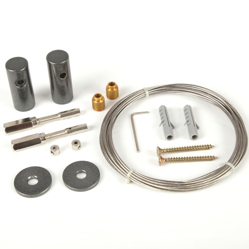 Seilspannsystem Decke zu Decke 5m + Zubehör Seilspanngarnitur Gardinenseil Draht - Bild 27 von 79