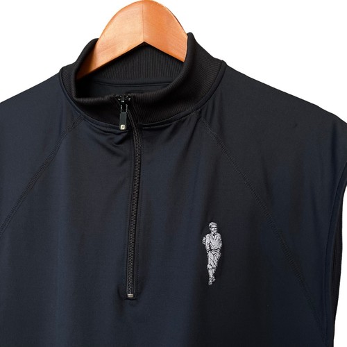 FootJoy Golf Uomo Pullover Mezza Zip Gilet Performance Nero Taglia Media - Foto 2 di 8