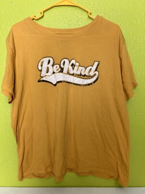 Be Kind Modern Lux T-Shirt Yellow 50/50 Tee