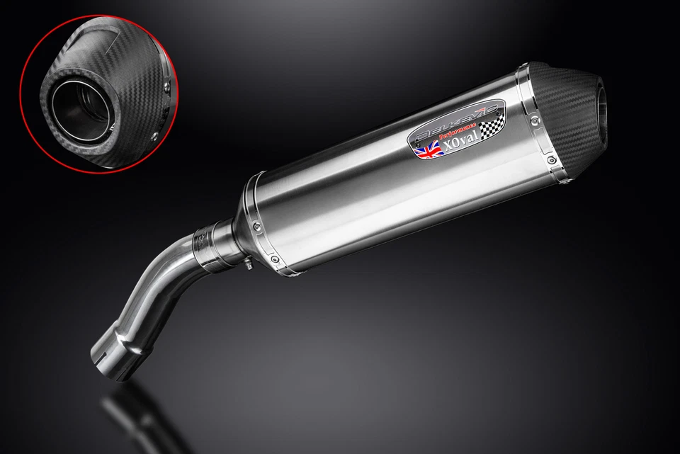 Kit silenciador de escape BMW F800R 2009-2016 Delkevic 13,5" X-Oval aço inoxidável - Imagem 3 de 4