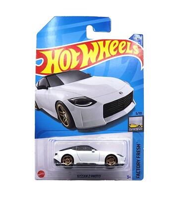 Hot Wheels White Nissan Z Proto Kids Diecast Model Toy Cars