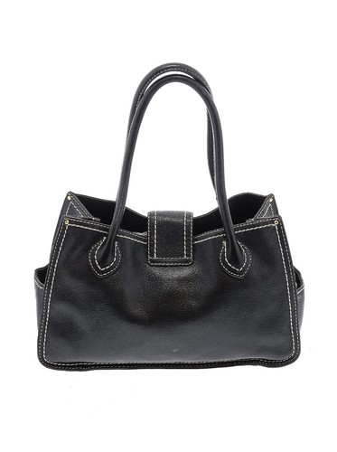 Bolso de Hombro/Hobo/Cartera de Sillín Antonio Melani Cuero Negro Tamaño Mediano - Imagen 3 de 8