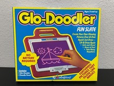 Vintage 1987 Glo-Doodler By Colorforms In Box Pictures That Glow Like Magic