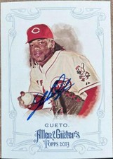 Johnny Cueto Autographed 2013 Topps Allen & Ginter #294