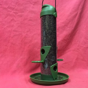Wild Bird Niger Seed Feeder Massive 12 Plastic Tray 4 Ports Anti
