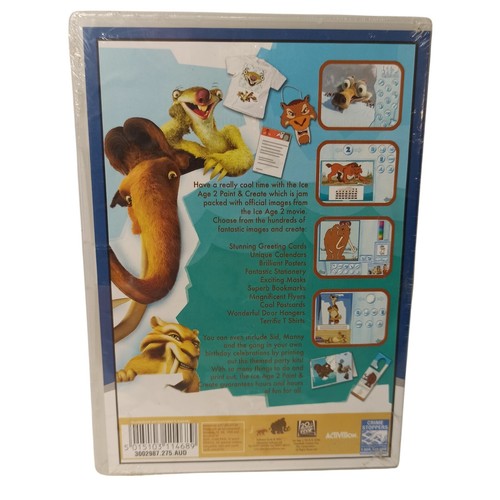 Ice Age 2 The Meltdown Paint Create PC CD Rom Game Children Education Brand New - Picture 2 of 14
