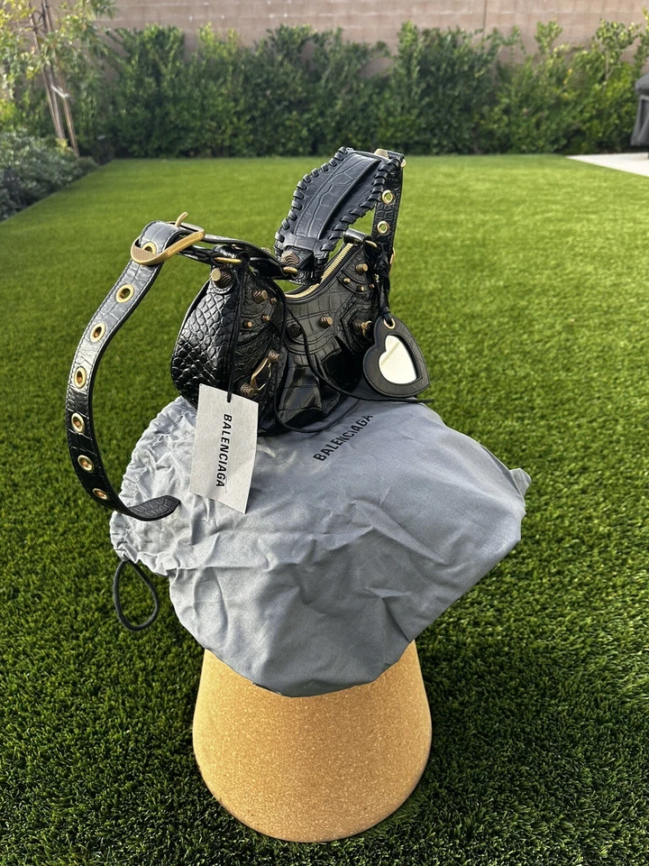 BOLSO BANDOLERA MUJER BALENCIAGA 671309 LE CAGOLE XS Negro Foto 4 de 4