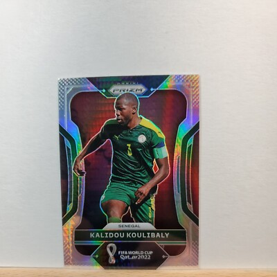 2022 Prizm Soccer FIFA Cup QATAR Kalidou Koulibaly Base HYPER Prizm card # 250