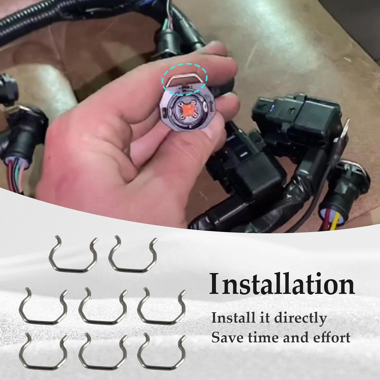Fuel Injector Connector Clips for 2003-2010 Ford 6.0L Powerstroke ...