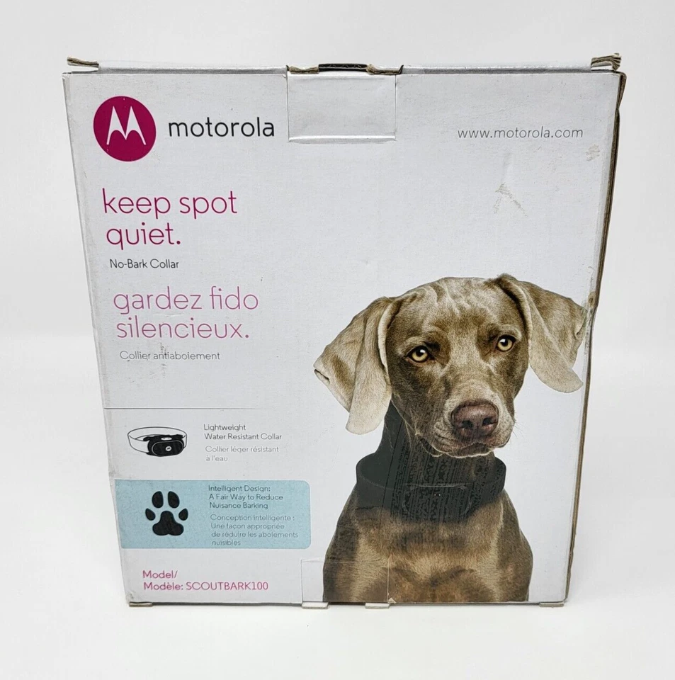 Motorola Dog No Bark Collar SCOUTBARK100 9 Correction Levels NO BARK - Image 2 of 4