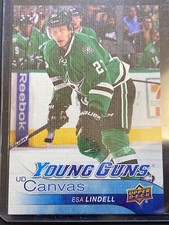 2016-17 Upper Deck Series 1 Esa Lindell Young Guns Canvas