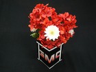 License Plate Flower Box Tissue Box Cover GMC Home Decor Centerpiece Black Red — photo 4
