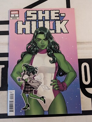She-Hulk #2 Variant Edition 759606200849 Marvel Comic Rowell Antonio Renzi