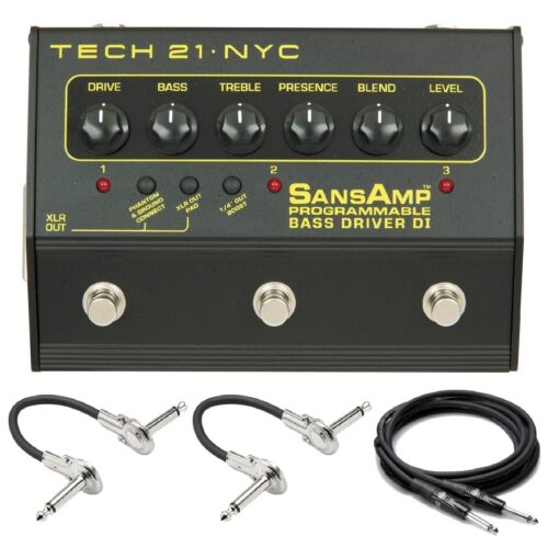 New Tech 21 SansAmp Programmable Bass Driver DI Bass Guitar Pedal - Afbeelding 1 van 2