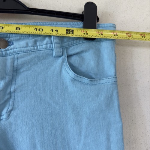 Alice + Olivia Women’s Flare Leg Blue Denim 34" Inseam Stretch Size 6 - Picture 6 of 10