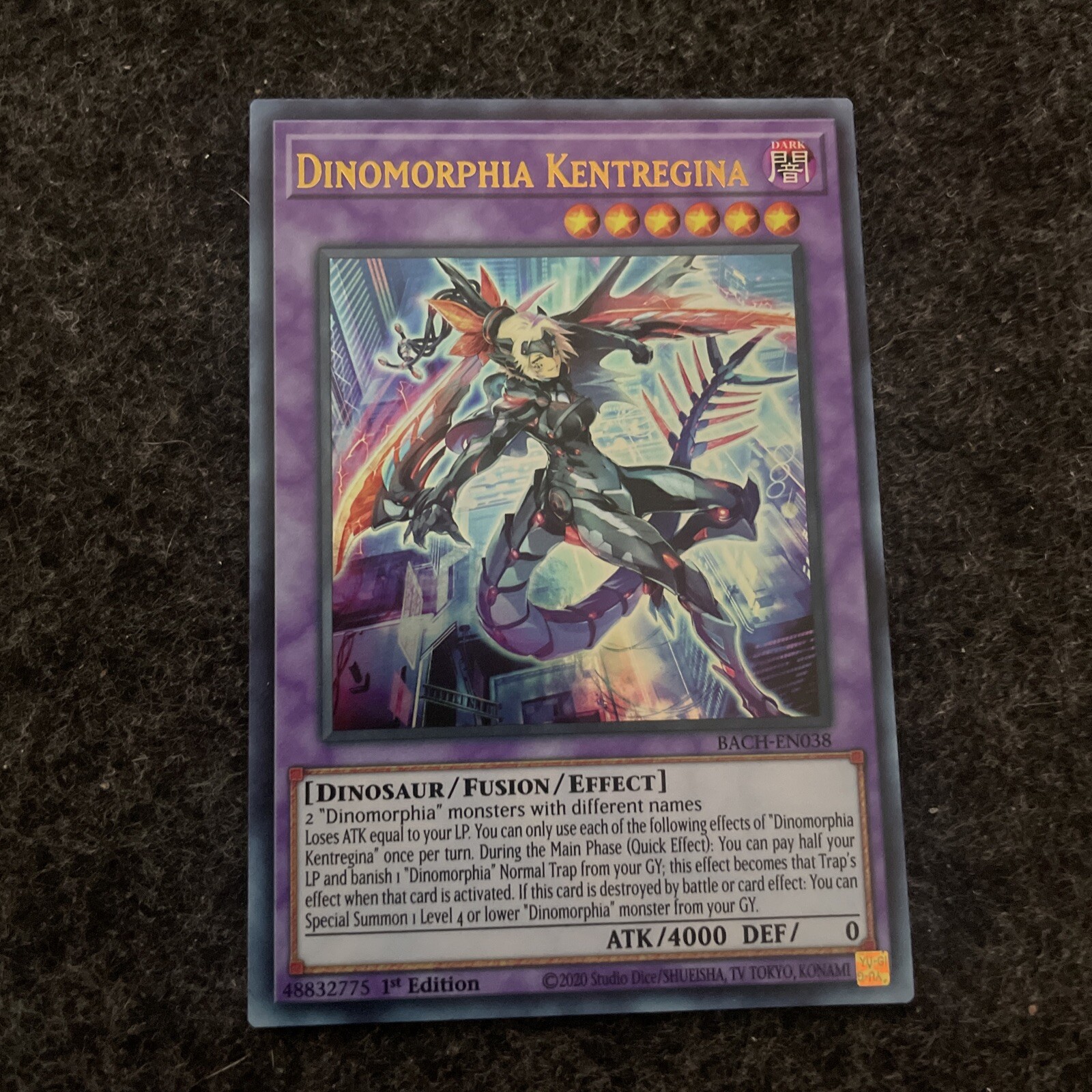 Yugioh Dinomorphia Kentregina Ultra Rare - Battle Of Chaos 1. Auflage | Deutsch Mit Fieldcenter-Karte