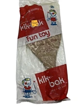 Vintage Kik Bak Wells Mfg Co Wood Paddle Rubber Ball Factory Sealed Fun Toy