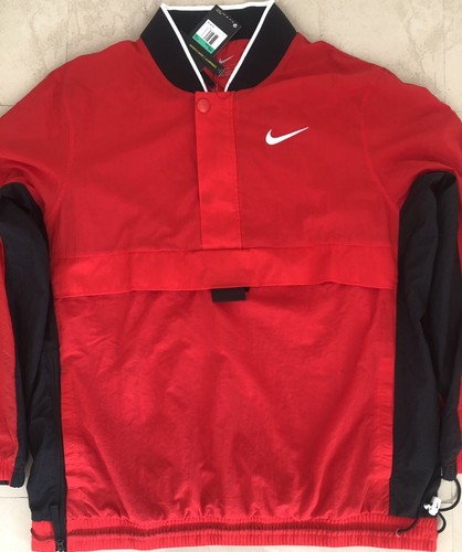 NEW NIKE JACKET RED BLACK SPORTSWEAR 