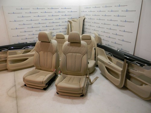 BMW G12 Lederausstattung Komfortsitze Sitze Seats Leder NAPPA CANBERRABEIGE - Afbeelding 1 van 12